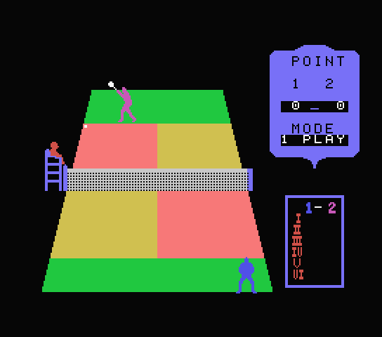Real Tennis screenshot 2 for MSX